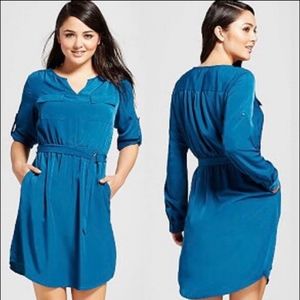 Mossimo convertible sleeve shirt dress